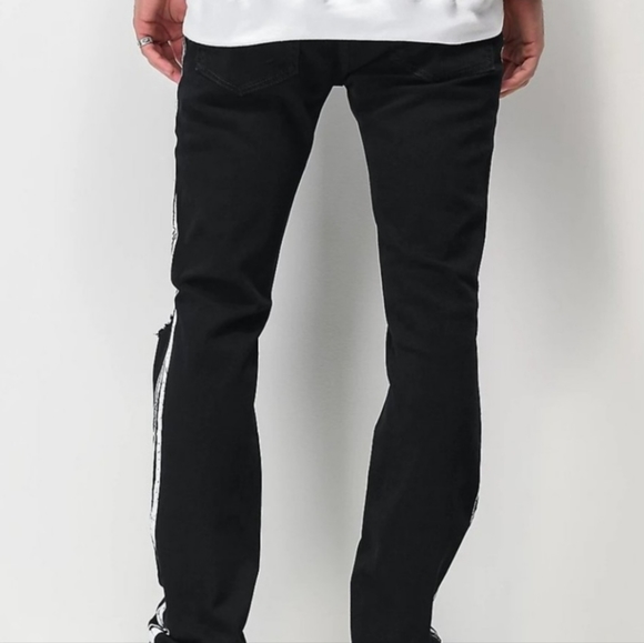 Dript Denim D.097 Racer Black Men's Skinny Jeans Size 38 NWT - Picture 3 of 9